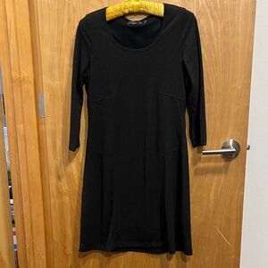 Prana Black 3/4 Sleeve Dress